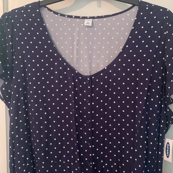 Old Navy button front midi dress - Picture 2 of 8